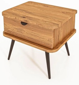 Nočný stolík z dubového dreva v prírodnej farbe Kula - The Beds