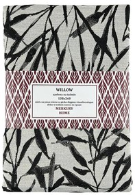 Záves Willow čierna na páske 138x260