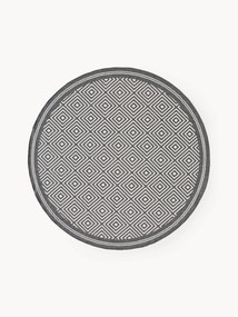 Okrúhly obojstranný koberec's diamantovým vzorom do interiéru/exteriéru Reddy