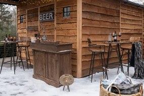 Hnedá nevonná sviečka XL valec - Ø 10 * 10 cm / 80H