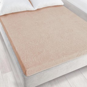 ŽAKÁROVÉ PRESTIERADLO TULIP04 175X220 CM SVETLOBÉŽOVÉ