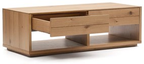 Konferenčný stolík v dekore duba v prírodnej farbe 60x140 cm Alguema – Kave Home