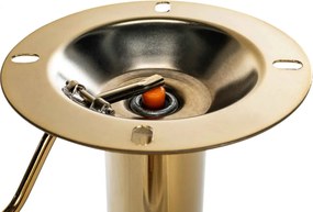 Barová stolička Braga (SET 2 ks) - zamat, zlatá podnož - Tmavo sivá