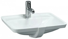 LAUFEN Pro S Umývadlo, 490 mm x 360 mm, bez otvoru na batériu, s LCC, biela H8119664001091