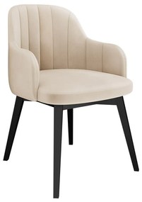 Čalúnené kreslo ST105, Dostupné poťahy: Magic Velvet 2250, Farby: čierna