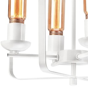Luster na reťazi CEDRIC II 4xE27/60W/230V biela