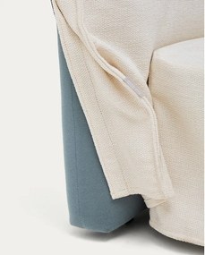 Biela čalúnená dvojlôžková posteľ 180x200 cm Jaira – Kave Home