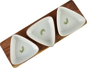 Sada 3 ks servírovacích misek Modern Kitchen I bílá