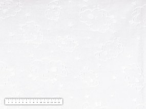 Biante Detská obojstranná deka Mikroplyš/Polar MIP-001 Baránkovia - biela 75x100 cm