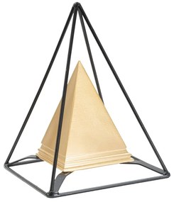 Kovová soška v zlatom dekore Mauro Ferretti Piramid
