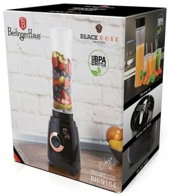 Berlinger Haus Mixér smoothie maker + fľaša Black Rose Collection