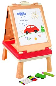 LEAN TOYS Multifunkčná obojstranná tabuľa 3v1