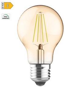 Diolamp LED Filament žiarovka A60 Amber 8W/230V/E27/2700K/940Lm/360°/Step Dim