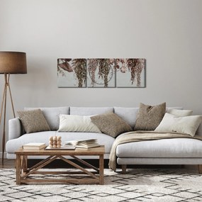 Obraz - Rastliny (s hodinami) (90x30 cm)