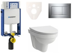 Cenovo zvýhodnený závesný WC set Geberit na zamurovanie + WC Laufen Laufen Pro Nordic SIKOGE2H6