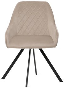 Otočná jedálenská stolička LAURENT béžová 847375
