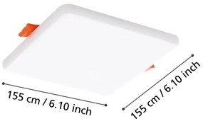 Eglo 900968 - LED Kúpeľňové svietidlo RAPITA LED/11,5W/230V 15,5x15,5 cm IP65