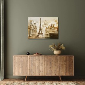 Obraz - Parížske pamiatky (70x50 cm)