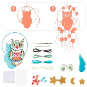 Set na výrobu strážcu snov Djeco Owl