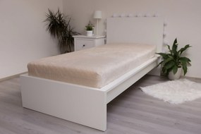 Jerry Fabrics Hrejivé prestieradlo mikroflanel 90x200 cm - Smotanová