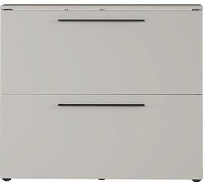 Sivobéžová závesná výklopná skrinka na topánky Utah - Germania