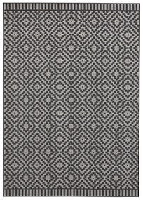 Mujkoberec Original Kusový koberec Mujkoberec Original Mia 103520 Black Creme – na von aj na doma - 200x290 cm