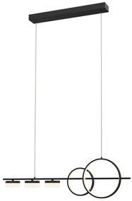 Wofi 7030-502 - LED Stmievateľný luster na lanku MESSINA LED/40W/230V čierna