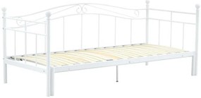 Rozkladacia posteľ Shallote 90/180 x 200 cm, biela
