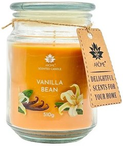 Arome Candle 510 g, v skle, Vanilkové zrnko