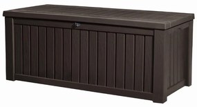 Tmavohnedý záhradný úložný box – Keter