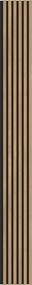 Mexen Lam-F, akustické stenové lamely 275 × 30 cm, plstený podklad 8 mm, technická dyha, borovica klasická, S105-275307-3015-012