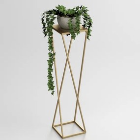 Stojan na kvety 100x24 cm zlatá