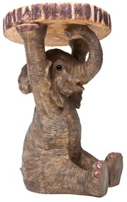Animal príručný stolík slon sivý Ø35 cm