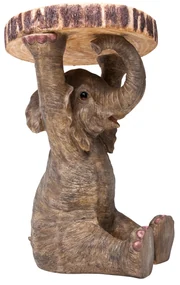Animal príručný stolík slon sivý Ø35 cm