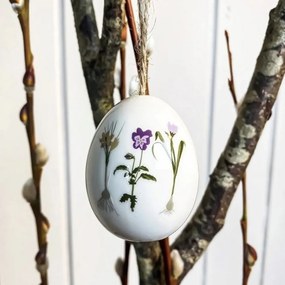 Det Gamle Apotek Veľkonočné vajíčko na zavesenie Natural 6,5x4 cm dolomit 9912026A