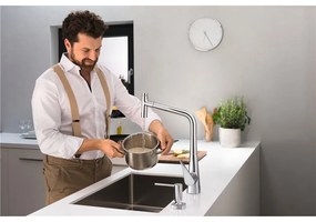 HANSGROHE drevená doska na krájanie, orech, 40960000