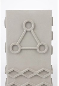 Svetlosivá váza z betónu Graphic – Zuiver