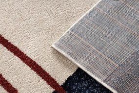 Koberec FUSION 0001 béžový / bordový