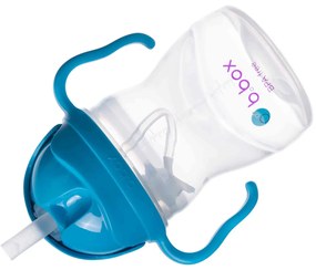 Hrnček so slamkou - kobaltovomodrý 240 ml