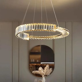 Toolight Toolight, LED krištáľové osvetlenie 60cm, APP1528-CP60, zlatá, OSW-06400