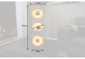 Stojaca lampa 22968 Studio 130cm Čierna-zlatá  - Komfort-nábytok