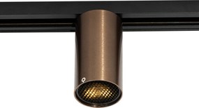 Moderný tmavo bronzový reflektor pre 1-fázový koľajnicový systém GU10 35mm - Iconic Ruby Honey