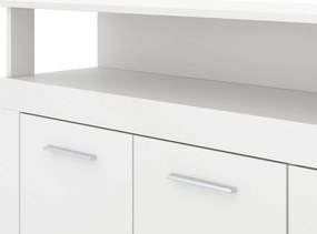 Komoda Luna 190 cm biela