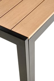 Záhradný stôl Fierro 150 cm hnedý/čierny