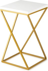 STOJAN NA KVETINÁČ LOFT7 40X24X24 CM ZLATÁ/BIELA