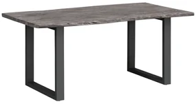 furniture-nabytek.cz - Masívny jedálenský stôl Bullwer z akácie, lakovaný, šedočierny – 140×90 cm