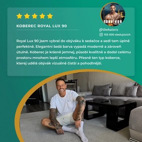AladinWorld Expres, Kusový koberec Royal Lux 40 hnedý kruh, 200x200 (priemer) kruh, hnedá, obývacia izba
