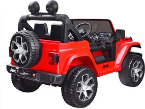 JOKOMISIADA Autíčko na batériu Jeep Wrangler Rubicon PA0223 CZ červený