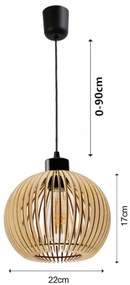 BERGE Stropné LED svietidlo LOFT 1xE27