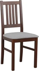 Jedálenská stolička Bono, orech/sivá tkanina%